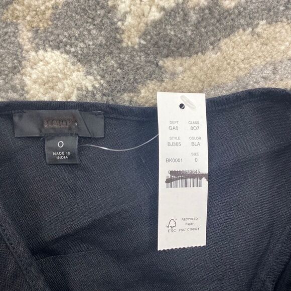 J. Crew V-back linen top - Picture 3 of 3